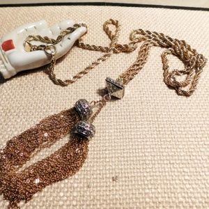 Banana Republic Long Chain + Tassel Necklace